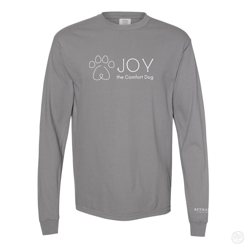 Joy Logo Comfort Colors Long Sleeve Tee
